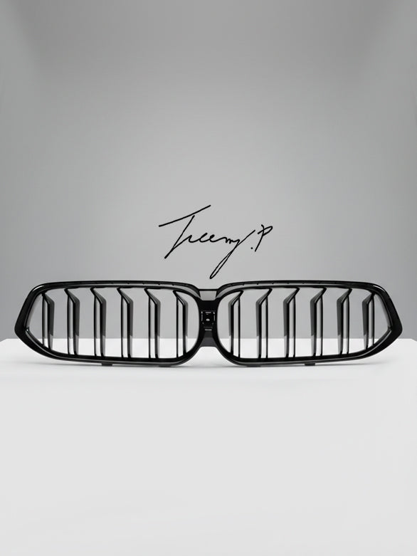 BMW 6 Series G32 GT LCI (2020+) double slat front kidney grilles gloss black OEM fit
