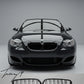 BMW 5 Series E60 (2004–2010) gloss black double slat front kidney grilles
