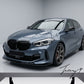 Black front splitter spoiler upgrade for BMW 1 Series F40 sporty bumper styling