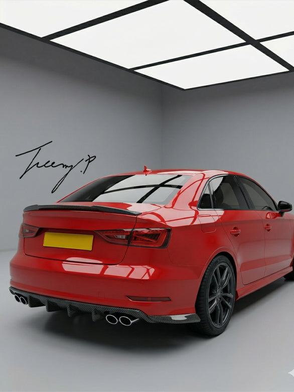 Audi S3 Sportback rear diffuser carbon fibre pre facelift 2013–2016
