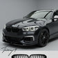 BMW 1 Series F20 gloss black double slat front kidney grilles
