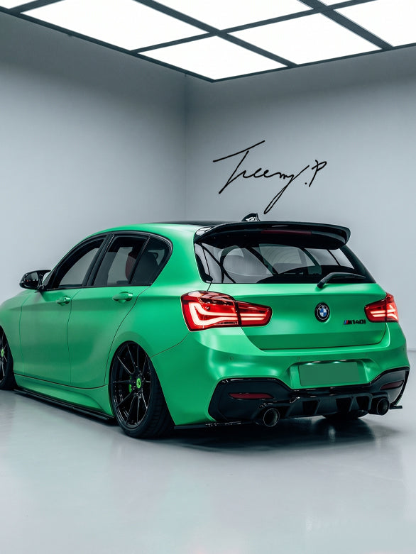 Gloss black rear roof spoiler for BMW F20 F21 M135i and M140i styling
