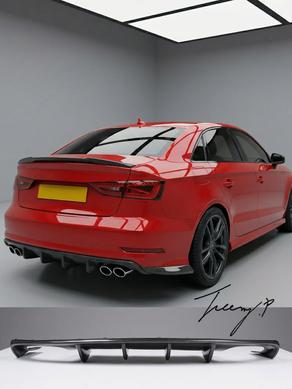 Audi S3 Sportback rear diffuser carbon fibre pre facelift 2013–2016
