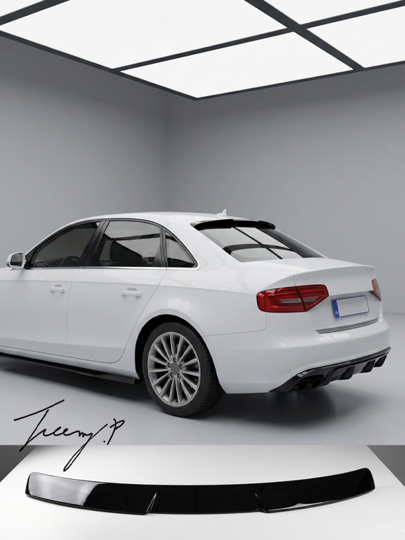 Audi A4 B8.5 saloon gloss black RS4 style rear roof spoiler OEM fit
