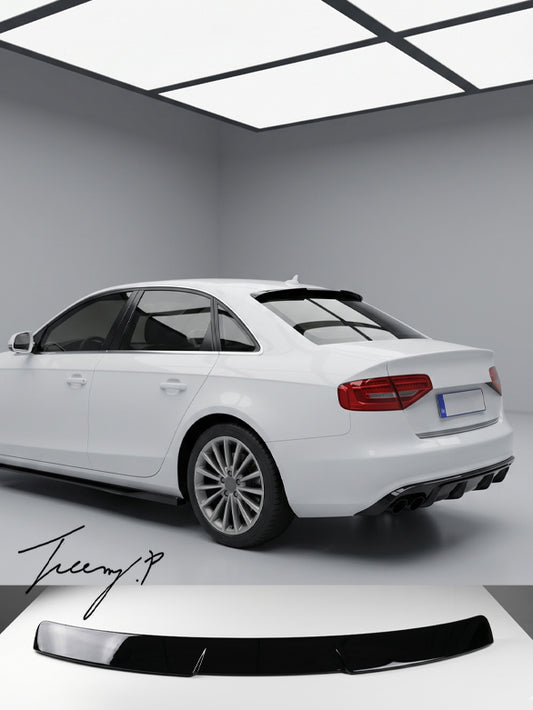 Audi A4 B8.5 saloon gloss black RS4 style rear roof spoiler OEM fit
