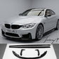 gloss black splitter body kit front lip rear diffuser and spoiler for BMW M3 F80 and M4 F82 F83 2013 to 2018
