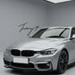 Gloss Black Diamond Kidney Grilles M340 Look Front For BMW 3 Series F30 2012-2019