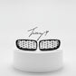 Gloss Black Diamond Kidney Grilles M340 Look Front For BMW 3 Series F30 2012-2019