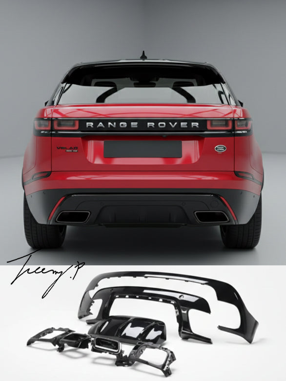 Rear bumper diffuser lip R Dynamic look for Range Rover Velar 2017 plus

