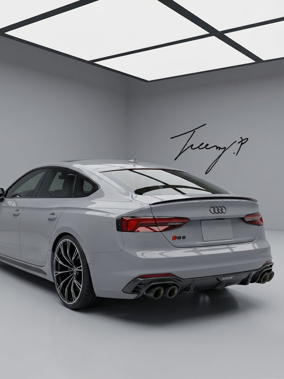Audi A5 8W F5 sportback gloss black rear boot trunk lip spoiler
