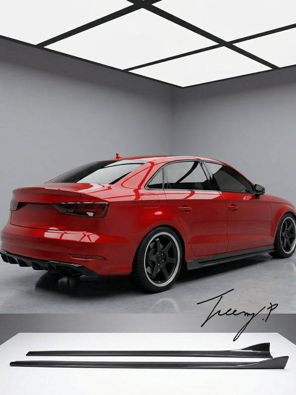 Audi S3 Sportback side skirts carbon fibre pre facelift 2014–2016

