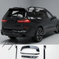 Gloss black body kit with splitter diffuser skirts for BMW X7 G07 2019 to 2023
