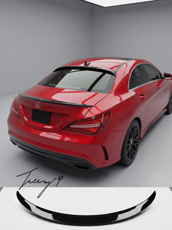 Mercedes CLA C117 gloss black rear boot spoiler
