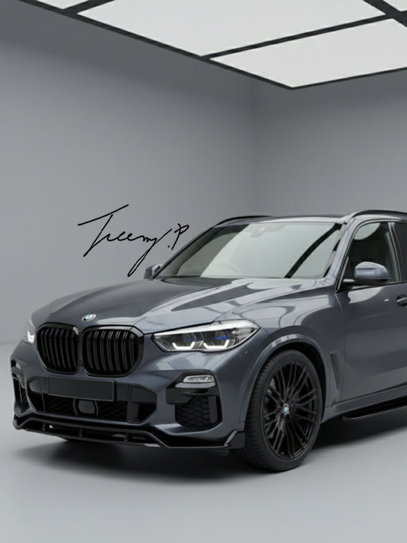 Aero body kit with front splitter rear diffuser and skirts for BMW X5 G05 2019 to 2023
