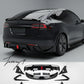 Gloss black body kit with front lip splitter spoiler and skirts for Tesla Model 3 2023 plus
