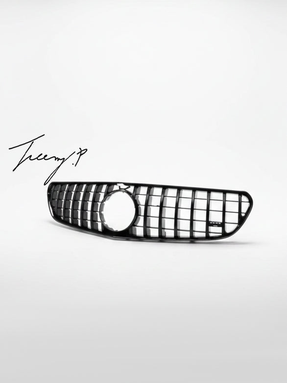 Black Panamericana GT front grille for Mercedes S Class Coupe C217 2014 to 2017
