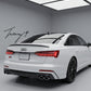 Audi A6 C8 carbon fibre effect S6 style rear boot lip spoiler OEM fit