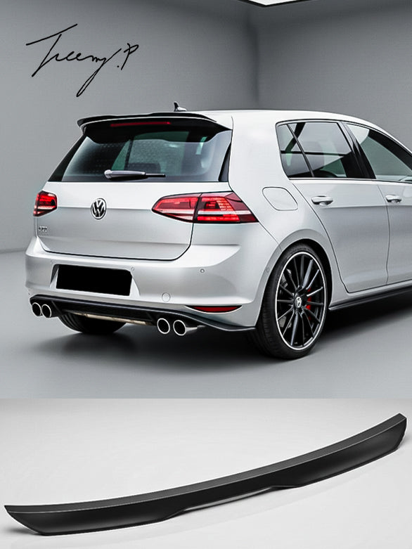 Gloss black roof spoiler lip for VW Golf MK6 & MK7 (2008–2019)