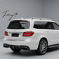Black rear diffuser with light and tailpipes for Mercedes GLE GLS W166 X166 2015 to 2019

