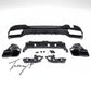 E63 look rear bumper diffuser for Mercedes E Class W212 saloon 2013 to 2016
