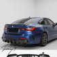 BMW 4 Series G22 G23 carbon style rear diffuser
