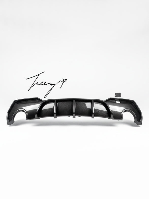 BMW 4 Series G22 G23 carbon style rear diffuser
