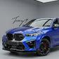 BMW X5M F95 and X6M F96 carbon look front bumper splitter for 2023 and newer models
