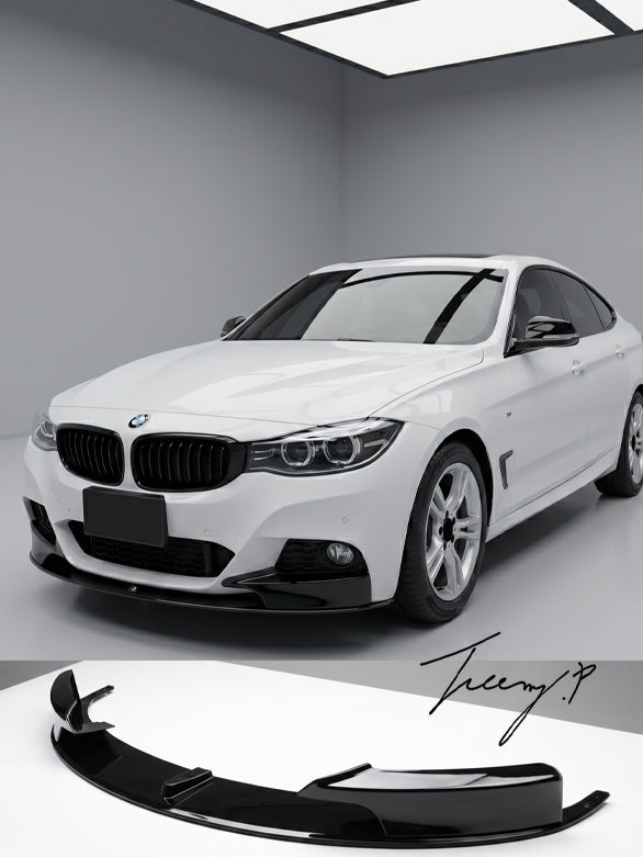 gloss black M Performance front lip splitter for BMW 3 Series F34 GT Gran Turismo 2013 to 2019
