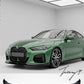 BMW 4 Series G22 G23 M Sport gloss black front lip splitter 2020 to 2023
