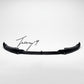BMW 4 Series G22 G23 M Sport gloss black front lip splitter 2020 to 2023
