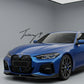 BMW 4 Series G22 G23 M Sport carbon look front splitter lip 2020 to 2023
