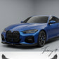 BMW 4 Series G22 G23 M Sport carbon look front splitter lip 2020 to 2023

