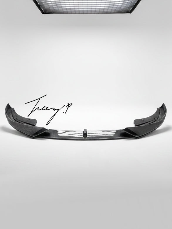 BMW 4 Series G22 G23 M Sport carbon look front splitter lip 2020 to 2023
