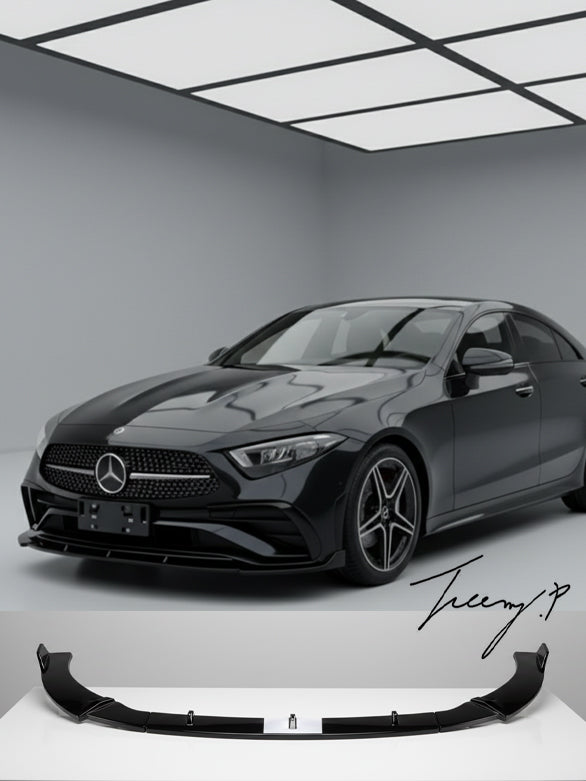 Mercedes CLS C257 facelift gloss black front splitter lip 2020 and newer

