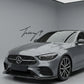 Mercedes CLE C236 gloss black three piece front bumper splitter 2024 to 2025
