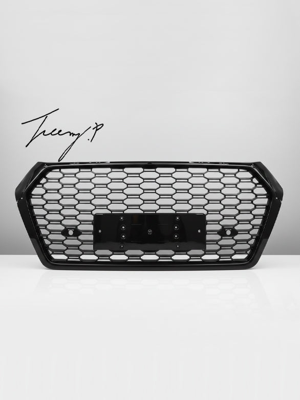 Audi Q5 80A FY RS style honeycomb gloss black front grille 2017 to 2020
