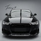 Audi A6 S6 C7 RS6 look gloss black honeycomb front grille 2015 to 2018
