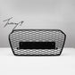 Audi A6 S6 C7 RS6 look gloss black honeycomb front grille 2015 to 2018
