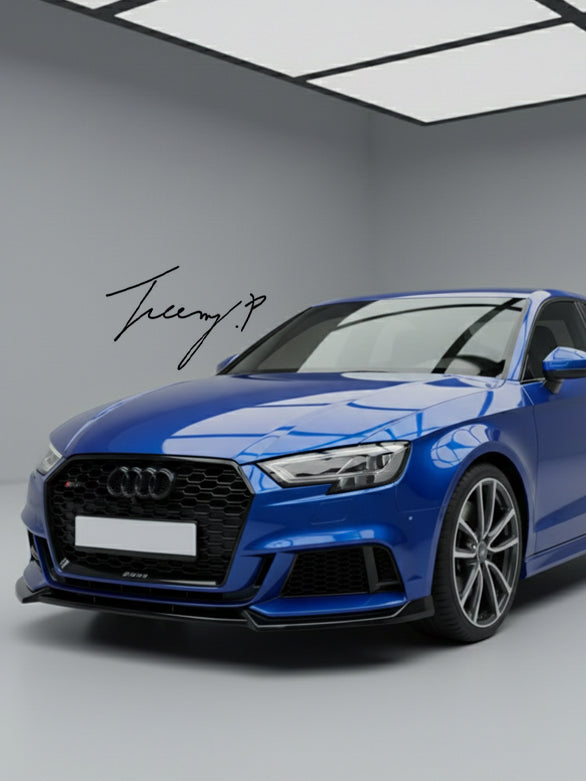 Audi A3 S3 8V facelift RS3 style honeycomb mesh front grille 2016 to 2019
