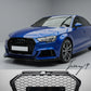 Audi A3 S3 8V facelift RS3 style honeycomb mesh front grille 2016 to 2019
