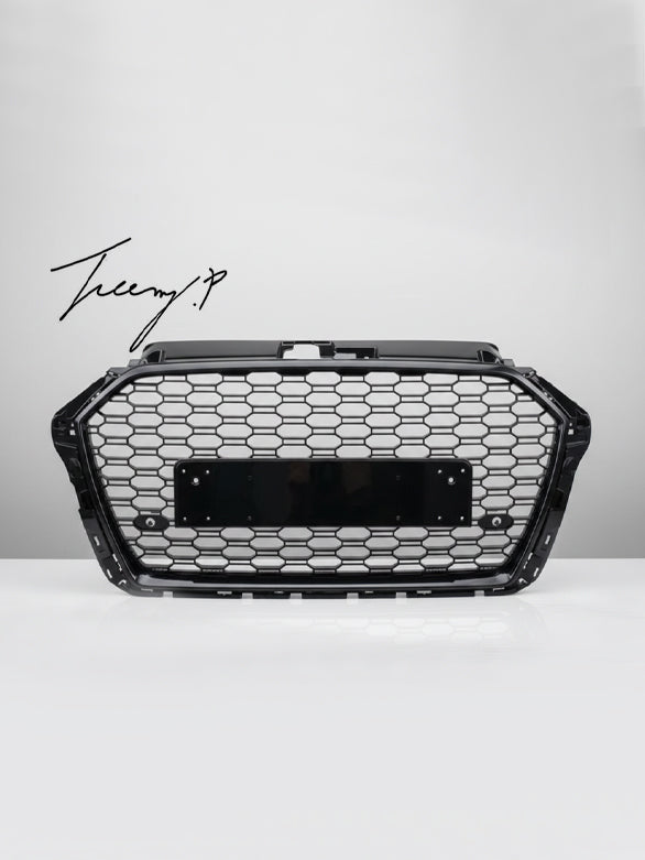 Audi A3 S3 8V facelift RS3 style honeycomb mesh front grille 2016 to 2019
