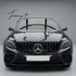 Mercedes GLC Class W253 gloss black Panamericana style front grille 2019 to 2022
