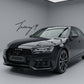 Audi A4 B9 S Line RS style gloss black grille upgrade 2015 to 2019 aggressive honeycomb design
