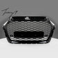 Audi S3 8V RS3 style gloss black honeycomb grille upgrade 2017–2020
