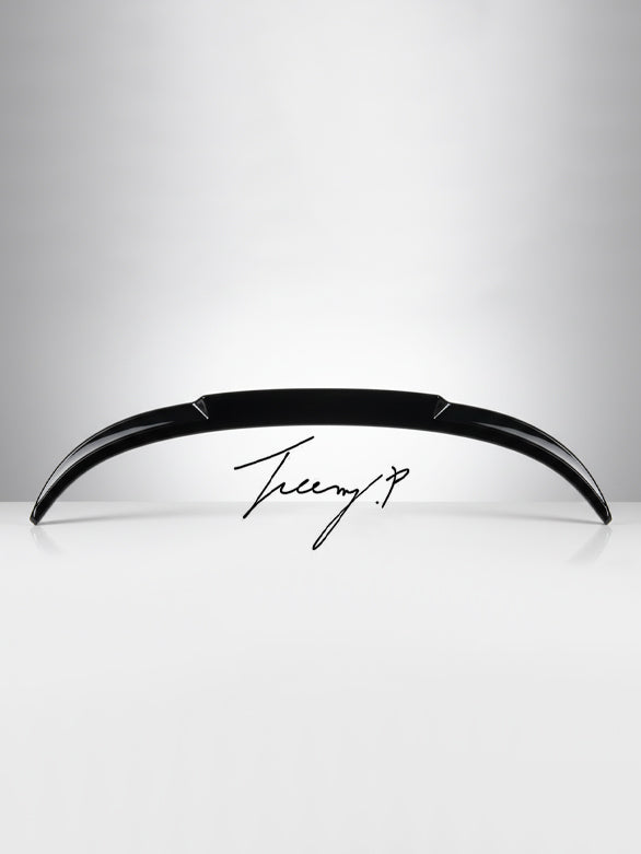 Gloss black rear boot lip spoiler for Porsche 911 Carrera 992 2019+
