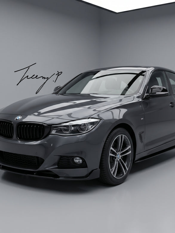 gloss black rear wing mirror cover cap for BMW 3 Series GT F30 F34 2013 to 2019
