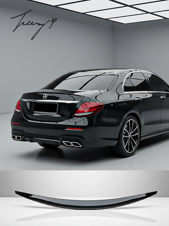 Gloss black rear boot spoiler for Mercedes E-Class W213 2016–2021