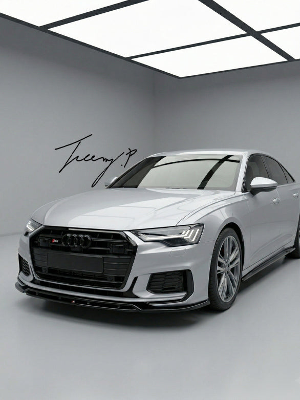 Audi S6 C8 gloss front splitter
