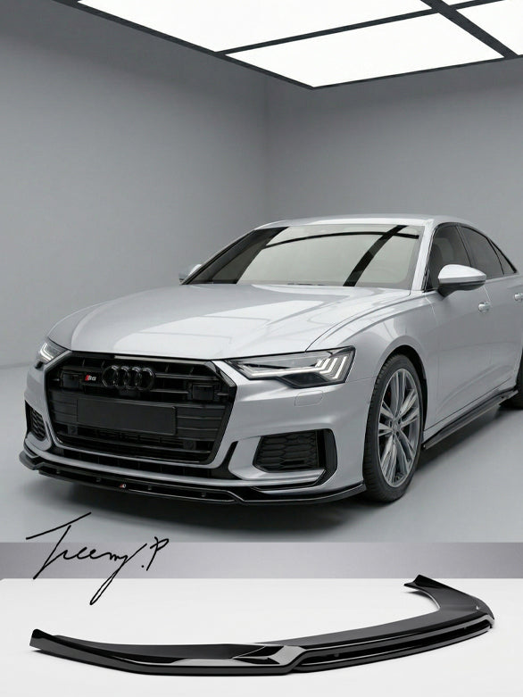 Audi S6 C8 gloss front splitter
