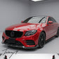 Mercedes E Class W213 facelift carbon effect treen front splitter
